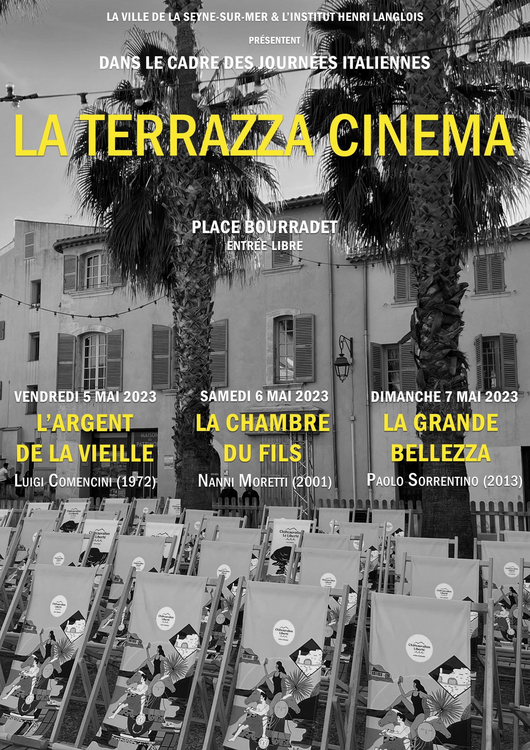 La Terrazza Cinéma &#8211; Journées italiennes de la Seyne-sur-Mer  5-6-7 mai 2023 visuel la terrazza cinema 2023  scaled